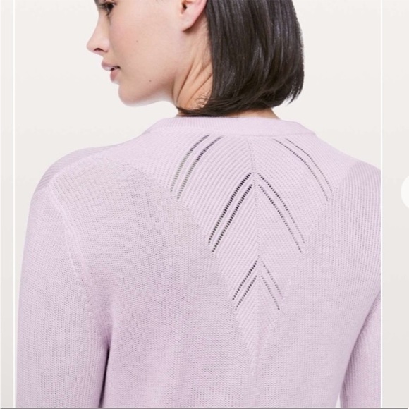 Lululemon Time To Restore Pink Cashlu Cashmere Blend
Sweater Lightweight  Size 2 - Picture 5 of 11
